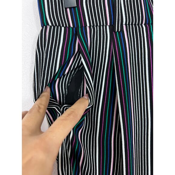Halogen XS Striped Wide Leg Cropped Pants NWT Nordstrom - Picture 2 of 6